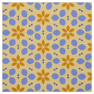 WILDFLOWER - Cute Botanical Flowers Yellow Floral Fabric