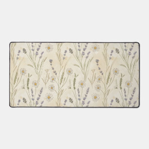 Wildflower Daisy Cottagecore Floral Desk Mat