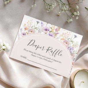 Wildflower Diaper Raffle  Card