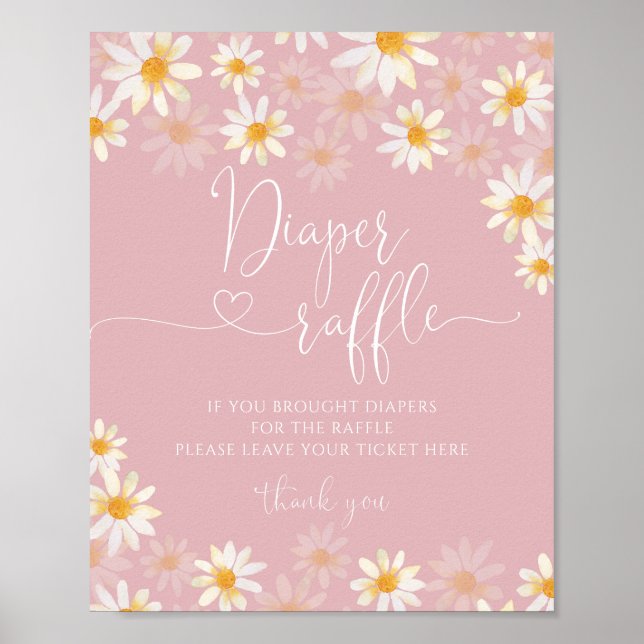 Wildflower Diaper Raffle Poster (Front)