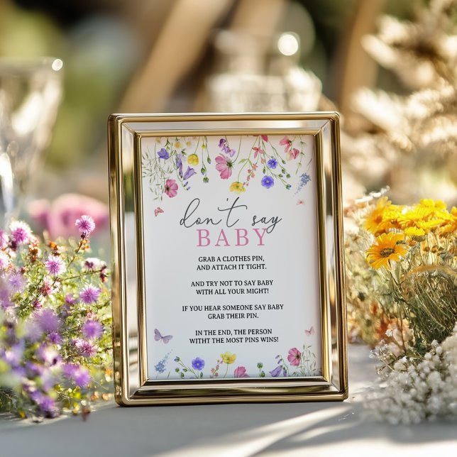 Wildflower Don’t Say Baby Game Sign Game (Creator Uploaded)