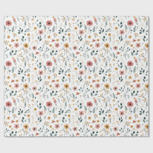 Wildflower Doodle Wrapping Paper