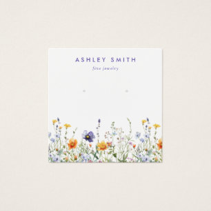 Wildflower Earring Display Card