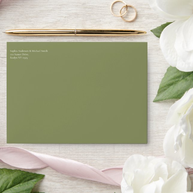 Wildflower Elegance Wedding- Envelope (Wedding)