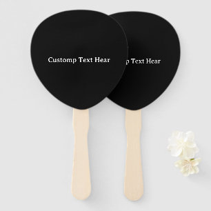 Wildflower Elegant Gothic Wedding Program Hand Fan