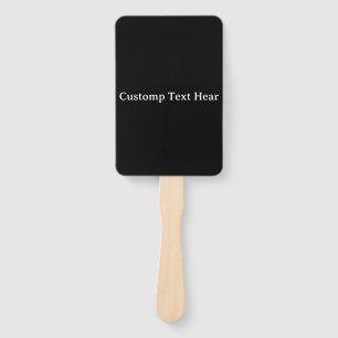 Wildflower Elegant Gothic Wedding Program Hand Fan