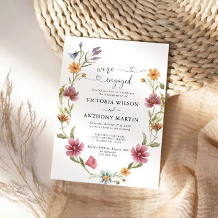 Wildflower Engagement Party Invitation