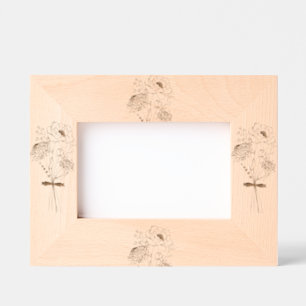 Wildflower  etched frames