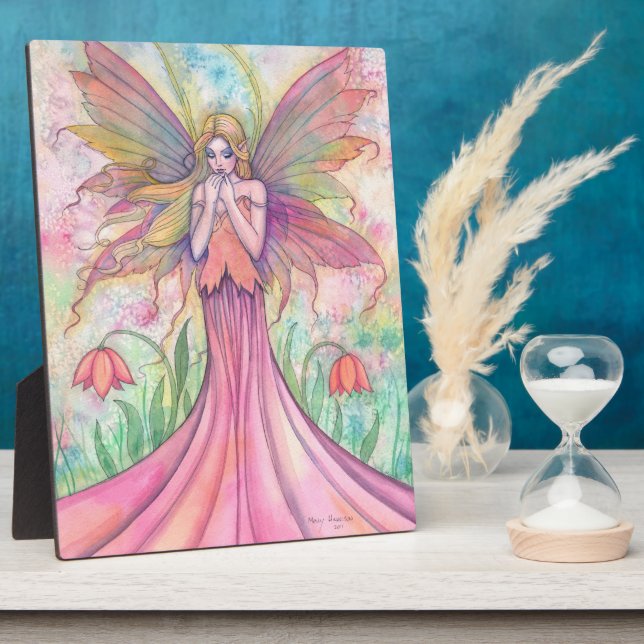 Wildflower Fairy Hinged Self Standing Plaque (Side)