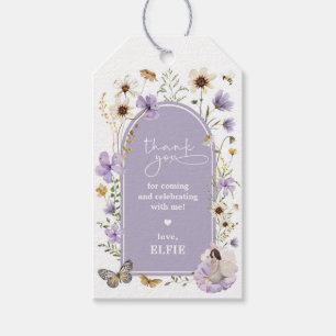 Wildflower Fairy Lavender Garden Birthday Favours Gift Tags