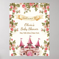 Wildflower Fairytale Castle Baby Shower Welcome