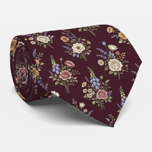 Wildflower Faux Silk   English Garden Gentleman's Tie