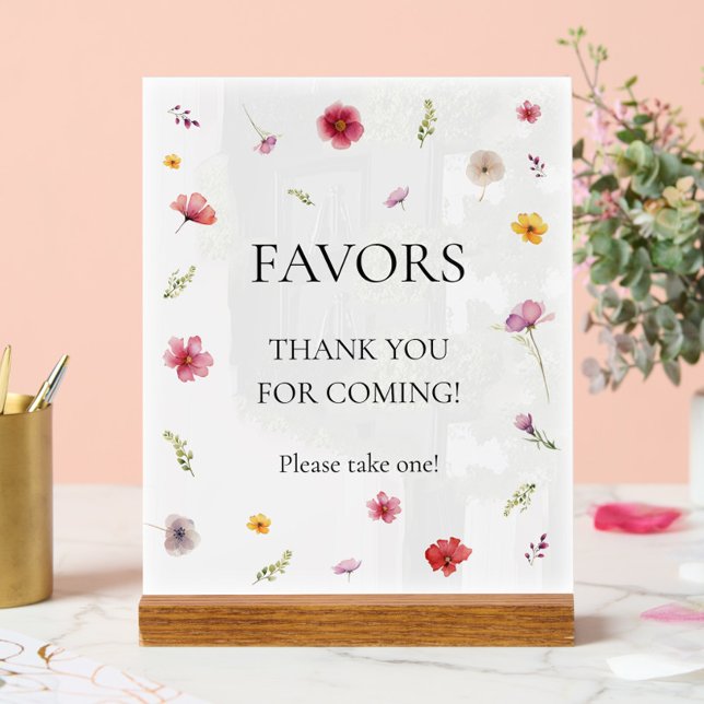 Wildflower Favour  Acrylic Sign (Creator Uploaded)