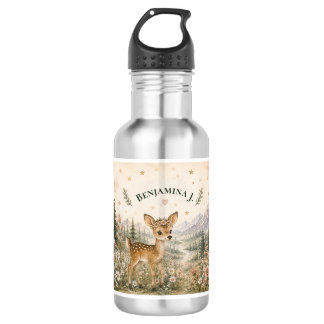 Wildflower Fawn Mountain Adventure Kids Name 532 Ml Water Bottle