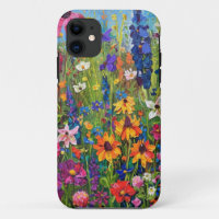 Wildflower field Acrylic painting
