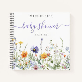 Wildflower Field Baby Shower Guest Book