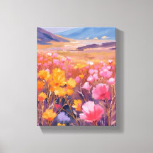 Wildflower Field | Floral Landscape Painting