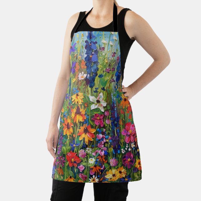 Wildflower field gardening aprons (Insitu)