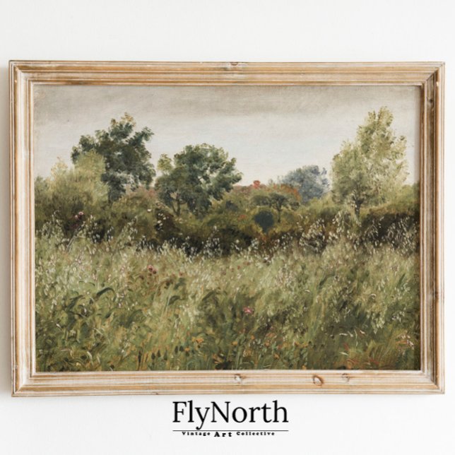Wildflower Field Vintage Painting Poster (Creator Uploaded)