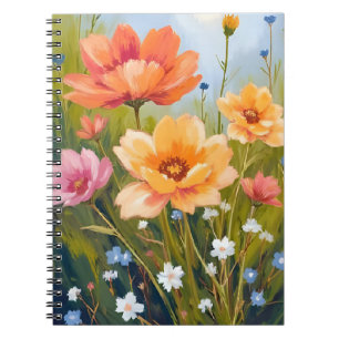 Wildflower Field   Watercolor Flowers Botanical Notebook