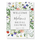 Wildflower Fields Bridal Shower Welcome Sign