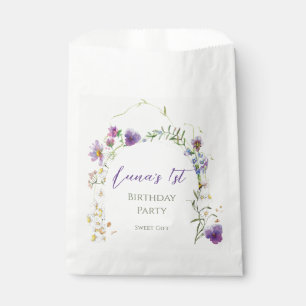 Wildflower First Birthday Favour Bag