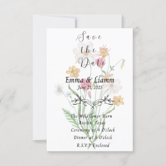 Wildflower Fling Save The Date Card