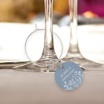 Wildflower Floral Any Colour Wedding Top Table Wine Charm<br><div class="desc">Wildflower top table wedding decor which you can customise with any colour to suit your wedding colour palette and, personalise for everyone in your wedding party to take home as a wedding keepsake. Easy to personalise for your bridesmaids and groomsmen. Simple and elegant boho floral design with line drawn wildflowers....</div>