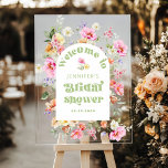 Wildflower floral Arch Bridal shower Welcome Acrylic Sign<br><div class="desc">Wildflower floral Arch Bridal shower Welcome Acrylic Sign
Matching items are available.</div>
