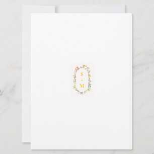 Wildflower Floral Arch Garden Party Invitation