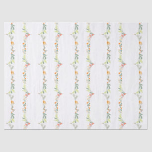 Wildflower Floral Arch Garden Party Invitation Tissue Paper
