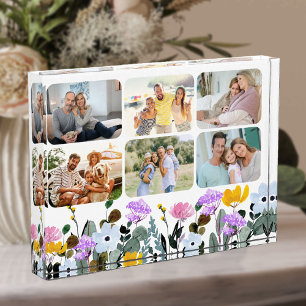 Wildflower Floral Border 6 Photo Block
