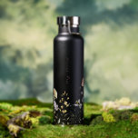 Wildflower Floral Bumble Bee | Monogram Water Bottle<br><div class="desc">Featuring beautiful watercolor wildflowers and charming little bumble bees with your choice of personalisation. Trendy monogrammed design. Classy and fashionable this water bottle makes the perfect accessory. Template text line for name or short phrase. Add your custom wording to this design by using the "Edit this design template" boxes on...</div>