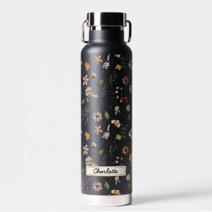 Wildflower Floral Garden Custom  Water Bottle