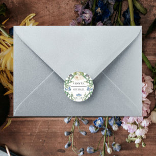 Wildflower Floral Meadow Spring Wedding Seals