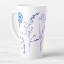 Wildflower Floral Mug: Botanical Coffee Cup