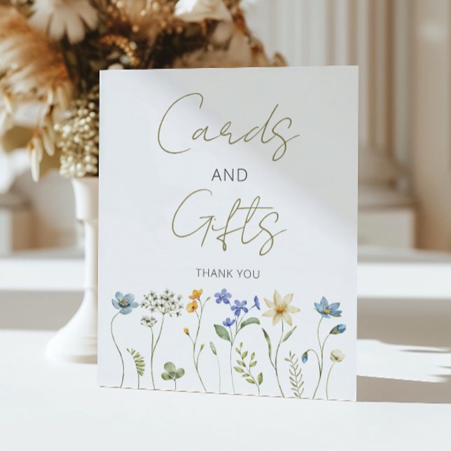 Wildflower Floral Neutral Cards and Gifts  Poster (Creator Uploaded)