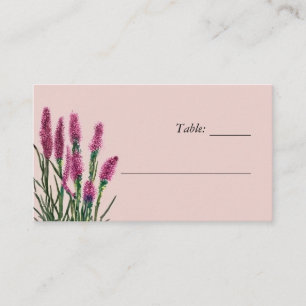 Wildflower Floral Wedding Place Card