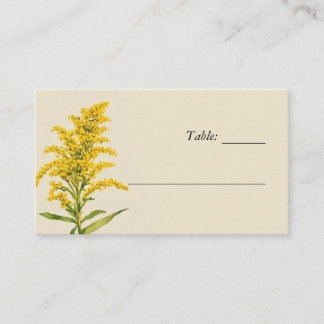 Wildflower Floral Wedding Place Card