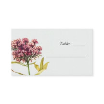 Wildflower Floral Wedding Place Card