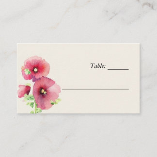 Wildflower Floral Wedding Place Card
