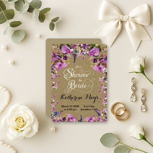 Wildflower Frame Bachelorette Invitation