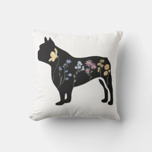Wildflower French Bulldog Cushion