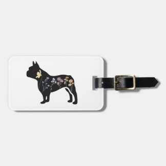 Wildflower French Bulldog Luggage Tag