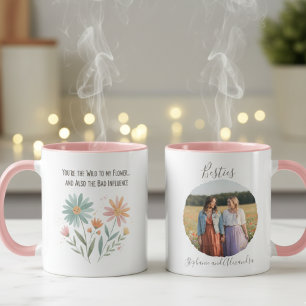 Wildflower Funny Quote Watercolor Mug