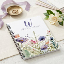 Wildflower Future Mrs Monogram Elegant Purple