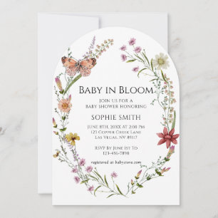 Wildflower Garden A Baby Shower In Bloom Invitation