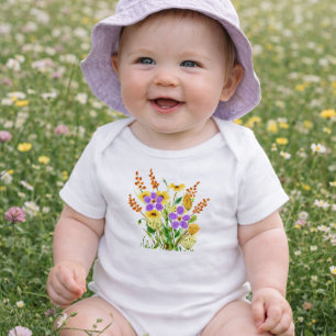 Wildflower Garden Baby Girl  Bodysuit