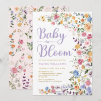 Wildflower Garden Baby in Bloom Baby Girl Shower