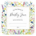 Wildflower Garden bookplate sticker
